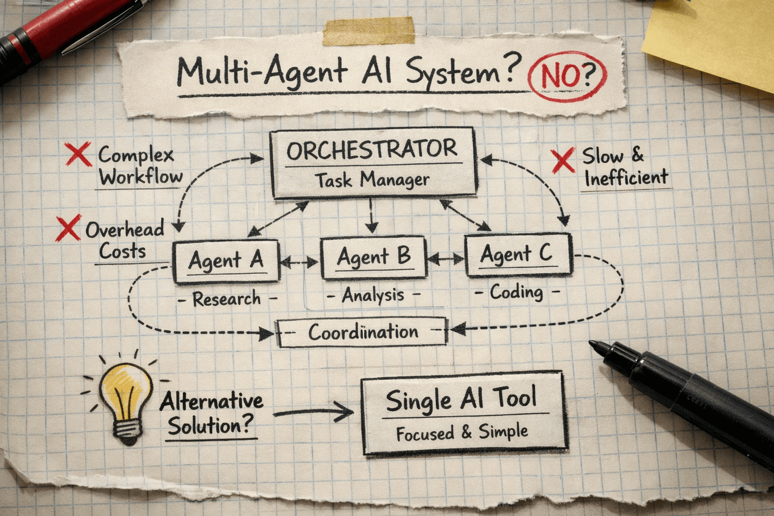 When NOT to Build a Multi-Agent AI System (And What to Do Instead)